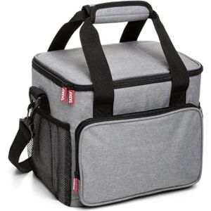 TATAY Kühltasche Klein Urban Food Picnic 11L Dreifach-Isolierung Halbsteifes Gehäuse 4 Außentaschen Abnehmbarer Schultergurt 28,5x21x24 cm, Denim Grau TATAY Kühltasche Klein Urban Food Picnic 11L Dreifach-Isolierung Halbsteifes Gehäuse 4 Außentaschen Abnehmbarer Schultergurt 28,5x21x24 cm, Denim Grau