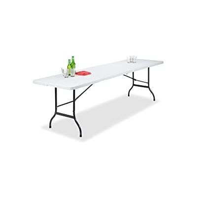 Generic BDW Gartentisch Klapptisch Klappbar 240x75 cm Tragegriff Kunststoff 10 Personen Buffettisch Campingtisch Garten Camping Generic BDW Gartentisch Klapptisch Klappbar 240x75 cm Tragegriff Kunststoff 10 Personen Buffettisch Campingtisch Garten Camping