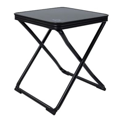 Bo-Camp Hocker + Ablage Klappbar Schwarz Bo-Camp Hocker + Ablage Klappbar Schwarz
