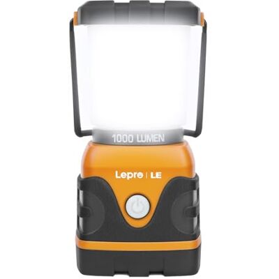 Lepro LE Campinglampe Batteriebetrieben 1000LM, 4 Leuchtmodi, Orange, 1 Stück UltraHell 4 Leuchtmodi Dimmbar Suchscheinwerfer, Notfallleuchte für Stromausfällen, Wandern, Notfall, Ausfälle und so weiter Lepro LE Campinglampe Batteriebetrieben 1000LM, 4 Leuchtmodi, Orange, 1 Stück UltraHell 4 Leuchtmodi Dimmbar Suchscheinwerfer, Notfallleuchte für Stromausfällen, Wandern, Notfall, Ausfälle und so weiter