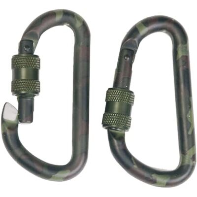 Mil-Tec Karabiner D-Schraub tarn 6 cm Mil-Tec Karabiner D-Schraub tarn 6 cm