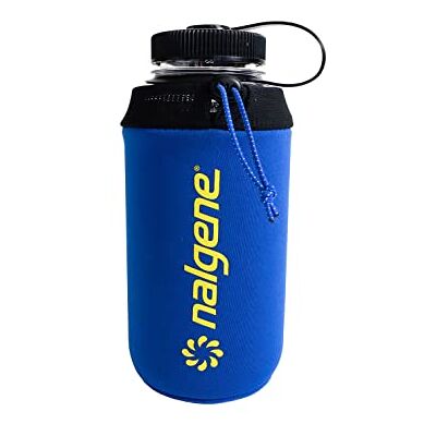 Nalgene Flaschenhülle – Neopren-Wasserflaschenhülle – verhindert Kondensation, isoliert Getränke Flaschenhalter – entworfen für 907 ml Flaschen – Blau, blau, 32 OZ, Basic Nalgene Flaschenhülle – Neopren-Wasserflaschenhülle – verhindert Kondensation, isoliert Getränke Flaschenhalter – entworfen für 907 ml Flaschen – Blau, blau, 32 OZ, Basic