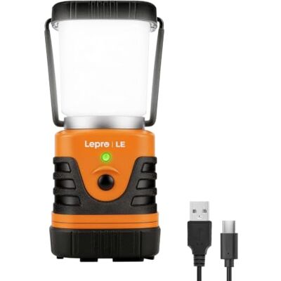 Lepro LE Campinglampe wiederaufladbare, 4 Helligkeiten Dimmbar Orange, 1 Stück Superhell Tragbar Suchscheinwerfer mit Bügel und Haken, Notfallleuchte für Stromausfällen, Wandern, Notfall, Ausfälle usw Lepro LE Campinglampe wiederaufladbare, 4 Helligkeiten Dimmbar Orange, 1 Stück Superhell Tragbar Suchscheinwerfer mit Bügel und Haken, Notfallleuchte für Stromausfällen, Wandern, Notfall, Ausfälle usw