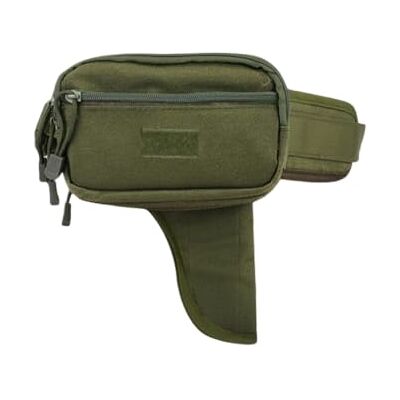 WOZOKI Utility Hüfttasche mit Beineinsatz, Green Utility Ausrüstungsrucksack aus Nylon mit Reißverschlussfächern für Camping, Wandern, Reisen und Tragen von WOZOKI Utility Hüfttasche mit Beineinsatz, Green Utility Ausrüstungsrucksack aus Nylon mit Reißverschlussfächern für Camping, Wandern, Reisen und Tragen von