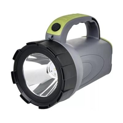 Emos aufladbarer LED-Handscheinwerfer 300lm, max. 370m 2 Leuchtmodi 30 Std. mit rutschfestem Handgriff und Tragegurt mit Ladekabel/Autoadapter für Außenbereich grau-schwarz-grün Emos aufladbarer LED-Handscheinwerfer 300lm, max. 370m 2 Leuchtmodi 30 Std. mit rutschfestem Handgriff und Tragegurt mit Ladekabel/Autoadapter für Außenbereich grau-schwarz-grün