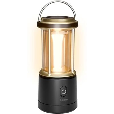 Lepro LED Campinglampe Batteriebetriebene 1100 Lumen, Dimmbar IPX4, Schwarz Camping Laterne,5 Lichtmodi&Dimmbar, Wasserdicht, Notfallleuchte für Stromausfall,Blackout&Outdoor Wandern Lepro LED Campinglampe Batteriebetriebene 1100 Lumen, Dimmbar IPX4, Schwarz Camping Laterne,5 Lichtmodi&Dimmbar, Wasserdicht, Notfallleuchte für Stromausfall,Blackout&Outdoor Wandern