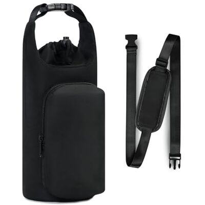 mophrati Verstellbarer Gurt zum Tragen von Wasser – Geeignet für Wanderwasserflaschen mit 125 ml. Flaschenhalter mit Handytasche für den Sport mophrati Verstellbarer Gurt zum Tragen von Wasser – Geeignet für Wanderwasserflaschen mit 125 ml. Flaschenhalter mit Handytasche für den Sport