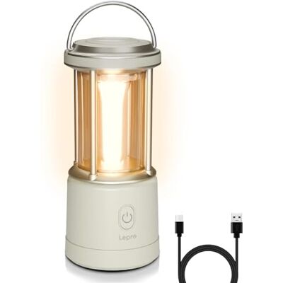 Lepro LED Campinglampe Wiederaufladbar, 2000 Lumen, Dimmbar IPX4, Weiß 5-Stufig Einstellbarer Scheinwerfer Notlicht mit Akku Powerbank geeignet für Stromausfälle, Wanderungen und andere Szenarien Lepro LED Campinglampe Wiederaufladbar, 2000 Lumen, Dimmbar IPX4, Weiß 5-Stufig Einstellbarer Scheinwerfer Notlicht mit Akku Powerbank geeignet für Stromausfälle, Wanderungen und andere Szenarien