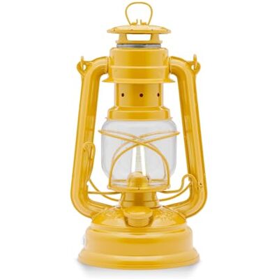 Feuerhand Baby Special 276 LED Laterne Gelb Dimmbare Tischlampe Stufenlos dimmbar bis 150 Lumen Akku- oder Batteriebetrieb Bis zu 18 Tage warmweißes Licht für Balkon und Terrasse Feuerhand Baby Special 276 LED Laterne Gelb Dimmbare Tischlampe Stufenlos dimmbar bis 150 Lumen Akku- oder Batteriebetrieb Bis zu 18 Tage warmweißes Licht für Balkon und Terrasse