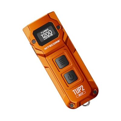 Nitecore TUP2 MCT Mini Taschenlampe 1200 Lumen, USB-C, OLED, Orange Nitecore TUP2 MCT Mini Taschenlampe 1200 Lumen, USB-C, OLED, Orange
