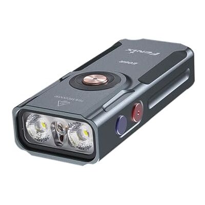 Fenix E06R EDC Schlüsselanhänger, 700 Lumen Aufladbar EDC Taschenlampe,110m 3 Lichtquellen, Weiss & Rotlicht, UV-Licht, 60h, IP66, USB-C, Magnet, Clip, Kleine und Kompakte für Camping, Täglich, Grau Fenix E06R EDC Schlüsselanhänger, 700 Lumen Aufladbar EDC Taschenlampe,110m 3 Lichtquellen, Weiss & Rotlicht, UV-Licht, 60h, IP66, USB-C, Magnet, Clip, Kleine und Kompakte für Camping, Täglich, Grau