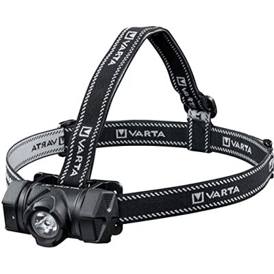 Varta Stirnlampe LED inkl. 3x AAA Batterien, Indestructible H20 Pro Kopflampe, zwei Leuchtmodi, extrem robuste Kopfleuchte, Wasser- und staubgeschützt, ideal für Camping, Joggen, Wandern Varta Stirnlampe LED inkl. 3x AAA Batterien, Indestructible H20 Pro Kopflampe, zwei Leuchtmodi, extrem robuste Kopfleuchte, Wasser- und staubgeschützt, ideal für Camping, Joggen, Wandern