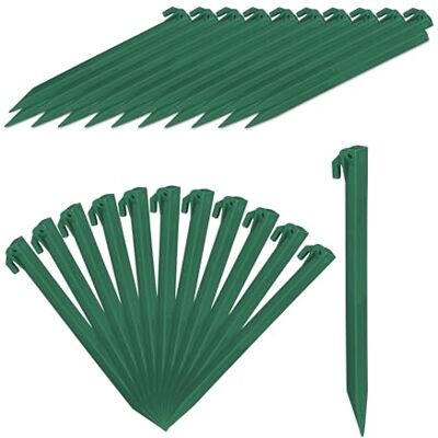 Relaxdays Heringe, 32er Set, leichte Zeltheringe, weiche & sandige Böden, 31 cm lang, Kunststoff, Bodenanker, Farbwahl Relaxdays Heringe, 32er Set, leichte Zeltheringe, weiche & sandige Böden, 31 cm lang, Kunststoff, Bodenanker, Farbwahl