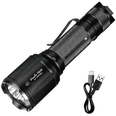 Fenix TK25 UV Taschenlampe LED Extrem Hell 1000 Lumen,UV Licht 365nm,Weiße Lichter 225M,IP68 Wasserdicht Klein Taktische Lampe mit Holster,USB Kabel,Tragbare Outdoor Jagd Camping Survival Angeln Fenix TK25 UV Taschenlampe LED Extrem Hell 1000 Lumen,UV Licht 365nm,Weiße Lichter 225M,IP68 Wasserdicht Klein Taktische Lampe mit Holster,USB Kabel,Tragbare Outdoor Jagd Camping Survival Angeln