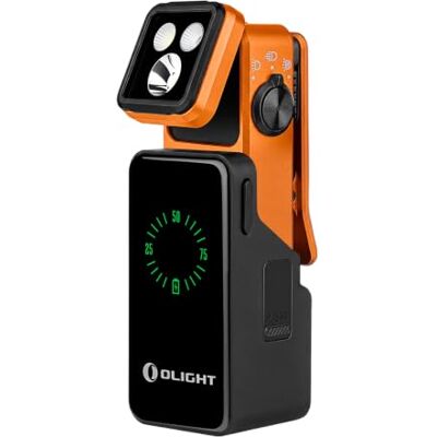 OLIGHT Oclip 2 Pro Premium Mini Taschenlampe mit Mobile Ladestation, 125m Clip Taschenlampe,Doppel Drehgelenk & 3 Lichtquellen, IP66, USB‑C & MCC für Reparatur, Wandern, Hundespaziergang, Notfall OLIGHT Oclip 2 Pro Premium Mini Taschenlampe mit Mobile Ladestation, 125m Clip Taschenlampe,Doppel Drehgelenk & 3 Lichtquellen, IP66, USB‑C & MCC für Reparatur, Wandern, Hundespaziergang, Notfall