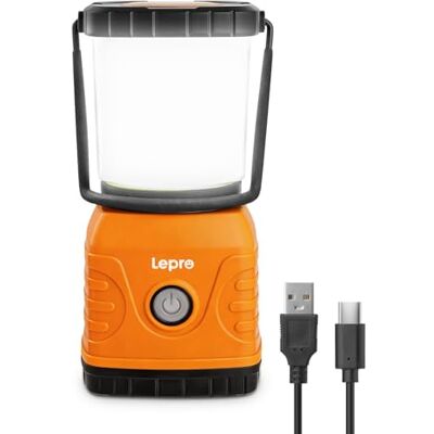 Lepro LED Camping Lampe USB wiederaufladbar, 4 Modi, 1300 Lumen, Orange Campinglampe mit 3600 mAh Powerbank IPX4,USB-Kabel im Lieferumfang enthalten,für Hurrikan-Notfälle,Wandern,Zuhause und mehr Lepro LED Camping Lampe USB wiederaufladbar, 4 Modi, 1300 Lumen, Orange Campinglampe mit 3600 mAh Powerbank IPX4,USB-Kabel im Lieferumfang enthalten,für Hurrikan-Notfälle,Wandern,Zuhause und mehr