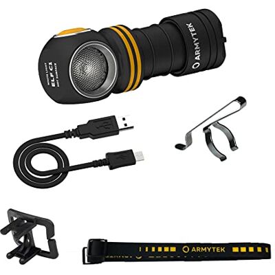 Armytek NEU, Stirnlampe Elf C1 v2 Warmweiß 930 Lumen LED-Lampe Micro USB Aufladbarer, Qualitativ Hochwertiger Armytek NEU, Stirnlampe Elf C1 v2 Warmweiß 930 Lumen LED-Lampe Micro USB Aufladbarer, Qualitativ Hochwertiger