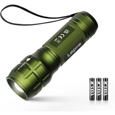 Lepro LE LED Taschenlampe Klein, Zoombare Flashlight für Kinder, Grün Extrem Hell Zoombare Mini Taschenlampen (Inklusive Batterie), Tragbare Wasserdichte Handlampe für Camping, Outdoor, Notfälle Lepro LE LED Taschenlampe Klein, Zoombare Flashlight für Kinder, Grün Extrem Hell Zoombare Mini Taschenlampen (Inklusive Batterie), Tragbare Wasserdichte Handlampe für Camping, Outdoor, Notfälle