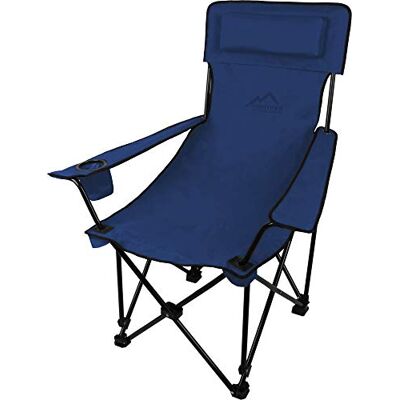 normani Sehr Stabiler Klappstuhl Campingstuhl Angelstuhl mit Getränkehalter, Abnehmbarer Polsterung Tragetasche bis zu 150 kg Dunkelblau Einheitsgröße normani Sehr Stabiler Klappstuhl Campingstuhl Angelstuhl mit Getränkehalter, Abnehmbarer Polsterung Tragetasche bis zu 150 kg Dunkelblau Einheitsgröße