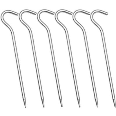 Wechsel Tents Solid Pin Peg Zelt-Heringe 19 cm, extra Langer und Stabiler Universal Hering, 6er Pack Wechsel Tents Solid Pin Peg Zelt-Heringe 19 cm, extra Langer und Stabiler Universal Hering, 6er Pack