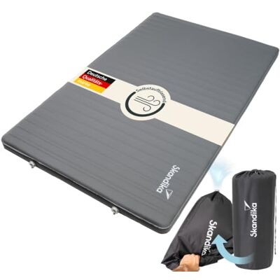 Skandika Isomatte Easy 3D Premium Compact Luftmatratze für 2 Personen, selbstaufblasend, mit Pumpsack, wasserabweisend, Softtouch-Oberfläche, belastbar bis 300 kg Outdoor, Camping, Zelt Skandika Isomatte Easy 3D Premium Compact Luftmatratze für 2 Personen, selbstaufblasend, mit Pumpsack, wasserabweisend, Softtouch-Oberfläche, belastbar bis 300 kg Outdoor, Camping, Zelt