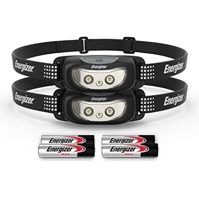 Energizer LED‑Stirnlampe, Universal Plus mit Nachtsicht für Innen‑ und Außenbeleuchtung sowie Camping, 100 Lumen, 2er‑Pack Energizer LED‑Stirnlampe, Universal Plus mit Nachtsicht für Innen‑ und Außenbeleuchtung sowie Camping, 100 Lumen, 2er‑Pack