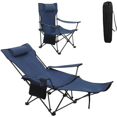 WOLTU Campingstuhl Faltbar mit Fußablage Getränkehalter Aufbewahrungstasche 2-in-1 Strandstuhl, für Camping Angeln Picknicks Strand WOLTU Campingstuhl Faltbar mit Fußablage Getränkehalter Aufbewahrungstasche 2-in-1 Strandstuhl, für Camping Angeln Picknicks Strand