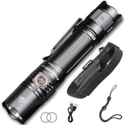 Fenix PD35 V3.0 LED-Taschenlampe, Taktische Kleine Gerade Taschenlampe, 1700 Lumen, 357m Leuchtweite, 230 Stunden Leuchtdauer, 5 Helligkeitsstufen und Strobe, IP68 Schutz, schwarz, Multi-Szenarien Fenix PD35 V3.0 LED-Taschenlampe, Taktische Kleine Gerade Taschenlampe, 1700 Lumen, 357m Leuchtweite, 230 Stunden Leuchtdauer, 5 Helligkeitsstufen und Strobe, IP68 Schutz, schwarz, Multi-Szenarien