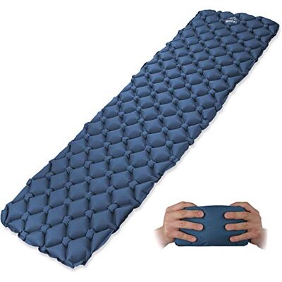 normani Outdoor Sports Ultraleichte, MEGA Kompakte Isomatte Luftmatratze MINI-Camping-Reisematte Blau 194 x 58 x 6 cm normani Outdoor Sports Ultraleichte, MEGA Kompakte Isomatte Luftmatratze MINI-Camping-Reisematte Blau 194 x 58 x 6 cm