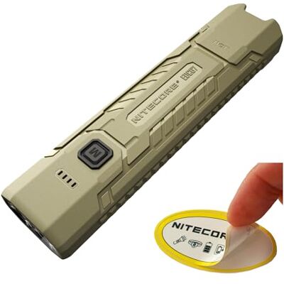 Nitecore EDC07 flache EDC-Taschenlampe, 1500 Lumen, USB-C wiederaufladbar, dreifache Farbtemperatur, leicht, 70 g, IP67 wasserdicht, Alltagsleuchte (hellbraun) Nitecore EDC07 flache EDC-Taschenlampe, 1500 Lumen, USB-C wiederaufladbar, dreifache Farbtemperatur, leicht, 70 g, IP67 wasserdicht, Alltagsleuchte (hellbraun)