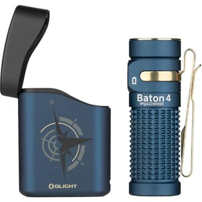 OLIGHT Baton 4 kit Mini LED Taschenlampe Wiederaufladbare mit Ladecase Handlampe bis zu 190 Tage Laufzeit, 1300Lm 170m Leuchtweite superhell klein Flashlight für Alltag, IPX8 OLIGHT Baton 4 kit Mini LED Taschenlampe Wiederaufladbare mit Ladecase Handlampe bis zu 190 Tage Laufzeit, 1300Lm 170m Leuchtweite superhell klein Flashlight für Alltag, IPX8