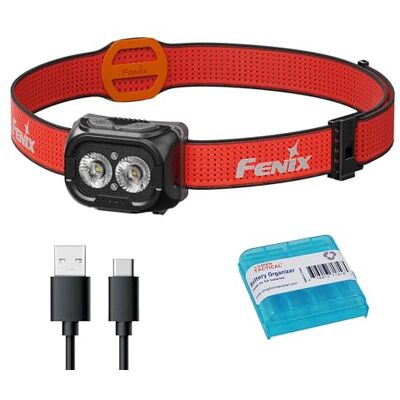 Fenix HL18R-T V2.0 800 Lumen Trail Running Stirnlampe, USB-C wiederaufladbar, weiße und warmweiße Lichter, rote Lichter, kompatibel mit 3X AAA Batterien, (Schwarz) Fenix HL18R-T V2.0 800 Lumen Trail Running Stirnlampe, USB-C wiederaufladbar, weiße und warmweiße Lichter, rote Lichter, kompatibel mit 3X AAA Batterien, (Schwarz)