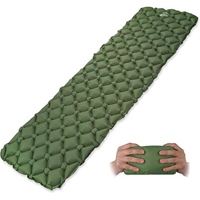 normani Outdoor Sports Ultraleichte, MEGA Kompakte Isomatte Luftmatratze MINI-Camping-Reisematte Grün 194 x 58 x 6 cm normani Outdoor Sports Ultraleichte, MEGA Kompakte Isomatte Luftmatratze MINI-Camping-Reisematte Grün 194 x 58 x 6 cm