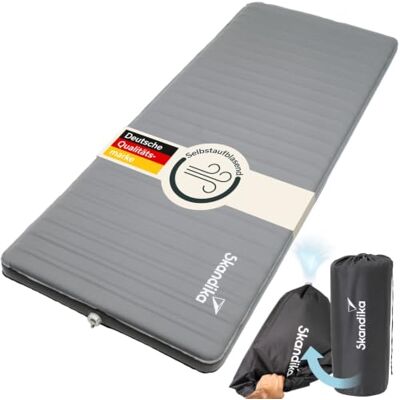 Skandika Isomatte Easy 3D Premium Compact Luftmatratze für 1 Person, selbstaufblasend, mit Pumpsack, wasserabweisend, Softtouch-Oberfläche, belastbar bis 150 kg Outdoor, Camping, Zelt Skandika Isomatte Easy 3D Premium Compact Luftmatratze für 1 Person, selbstaufblasend, mit Pumpsack, wasserabweisend, Softtouch-Oberfläche, belastbar bis 150 kg Outdoor, Camping, Zelt
