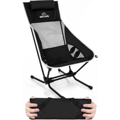 normani Strandstuhl klappbar Ultraleichter Campingstuhl faltbar Beachchair bis 150 kg EXTREM kleines, leichtes Packmaß Schwarz/Weiß OneSize normani Strandstuhl klappbar Ultraleichter Campingstuhl faltbar Beachchair bis 150 kg EXTREM kleines, leichtes Packmaß Schwarz/Weiß OneSize