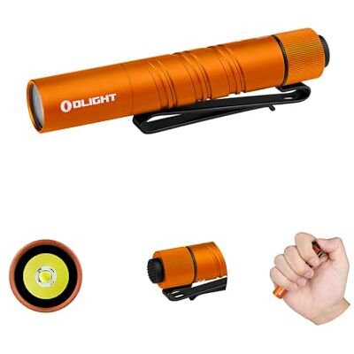 OLIGHT I3T 2 Mini Taschenlampe 200 Lumen mit Beidseitigem Taschenclip Kompakte Helle Stiftlampe 2 Lichtmodi AAA-Batterie Lampe mit Endkappenschalter für Camping Outdoor und Wandern OLIGHT I3T 2 Mini Taschenlampe 200 Lumen mit Beidseitigem Taschenclip Kompakte Helle Stiftlampe 2 Lichtmodi AAA-Batterie Lampe mit Endkappenschalter für Camping Outdoor und Wandern