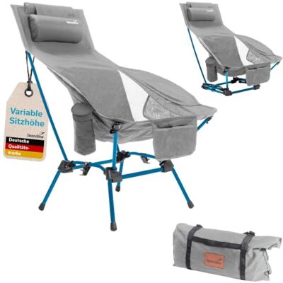 Skandika Campingstuhl Compact bis 150 kg belastbar Camping Stuhl, Anglerstuhl, klein, faltbar, kleines Packmaß, klappbar, stabil, leicht, bequem gepolstert Faltstuhl Skandika Campingstuhl Compact bis 150 kg belastbar Camping Stuhl, Anglerstuhl, klein, faltbar, kleines Packmaß, klappbar, stabil, leicht, bequem gepolstert Faltstuhl