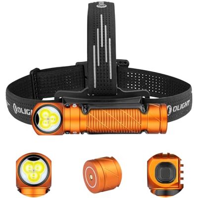 OLIGHT Perun 3 Stirnlampe aufladbar, 3000 Lumen, bis zu 20 Tage Laufzeit 7 Lichtmodi, Superhell Kopflampe wandern mit rotlicht, Sensor und Stirnband, Mini Headlampe für Campen, Jagd, IP68, Orange OLIGHT Perun 3 Stirnlampe aufladbar, 3000 Lumen, bis zu 20 Tage Laufzeit 7 Lichtmodi, Superhell Kopflampe wandern mit rotlicht, Sensor und Stirnband, Mini Headlampe für Campen, Jagd, IP68, Orange