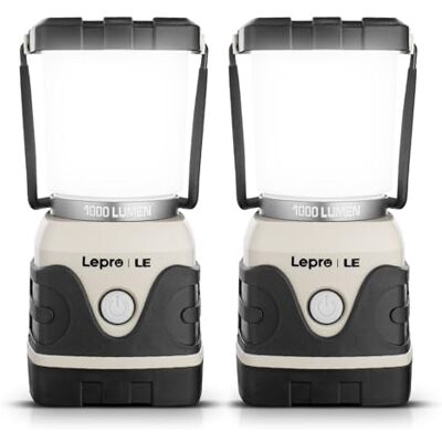 Lepro LE Campinglampe Batteriebetrieben 1000LM, 4 Leuchtmodi, Weiß, 2 Stück UltraHell 4 Leuchtmodi Dimmbar Suchscheinwerfer, Notfallleuchte für Stromausfällen, Wandern, Notfall, Ausfälle und so weiter Lepro LE Campinglampe Batteriebetrieben 1000LM, 4 Leuchtmodi, Weiß, 2 Stück UltraHell 4 Leuchtmodi Dimmbar Suchscheinwerfer, Notfallleuchte für Stromausfällen, Wandern, Notfall, Ausfälle und so weiter