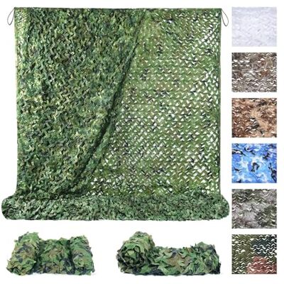 Sposuit Tarnnetz Sonnenschutz Camouflage Netz 3x3M Woodland, Kann für Jagd, Waldlandschaft Dekorieren und Camping im Freien Sposuit Tarnnetz Sonnenschutz Camouflage Netz 3x3M Woodland, Kann für Jagd, Waldlandschaft Dekorieren und Camping im Freien