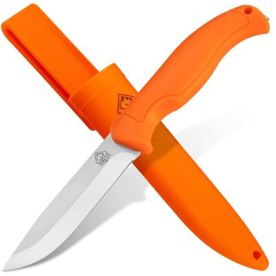 Puma TEC – Rover Blaze Arbeitsmesser in Orange 100mm Klinge aus C45 Carbon Stahl Glasbrecher Kunststoffscheide mit Gürtelclip Ideal für Jagd, Outdoor & Freizeit (Art.Nr.: 7286004) Puma TEC – Rover Blaze Arbeitsmesser in Orange 100mm Klinge aus C45 Carbon Stahl Glasbrecher Kunststoffscheide mit Gürtelclip Ideal für Jagd, Outdoor & Freizeit (Art.Nr.: 7286004)