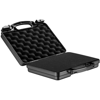 Wiltec Waffenkoffer 310 x 256 x 86 mm für Kurzwaffen, Pistolenkoffer mit Schaumstoffpolsterung für sicheren Transport, Kurzwaffenkoffer mit hoher Traglast und Tragegriff Wiltec Waffenkoffer 310 x 256 x 86 mm für Kurzwaffen, Pistolenkoffer mit Schaumstoffpolsterung für sicheren Transport, Kurzwaffenkoffer mit hoher Traglast und Tragegriff