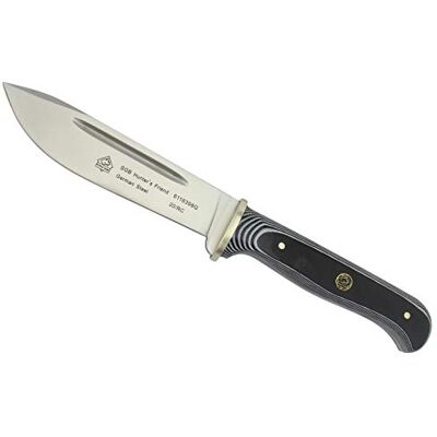 Puma – Hunter's Friend Feststehendes Jagdmesser G10 Griffschalen Schwarz 119mm Drop-Point Klinge aus deutschem Stahl (1.4116, 55-57 HRC) Inklusive Köcherscheide (Art.Nr.: 6116398G) Puma – Hunter's Friend Feststehendes Jagdmesser G10 Griffschalen Schwarz 119mm Drop-Point Klinge aus deutschem Stahl (1.4116, 55-57 HRC) Inklusive Köcherscheide (Art.Nr.: 6116398G)