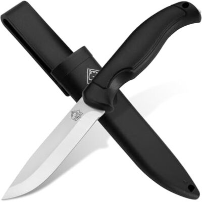 Puma TEC – Rover Night Arbeitsmesser in Schwarz 100mm Klinge aus C45 Carbon Stahl Glasbrecher Kunststoffscheide mit Gürtelclip Ideal für Jagd, Outdoor & Freizeit (Art.Nr.: 7286002) Puma TEC – Rover Night Arbeitsmesser in Schwarz 100mm Klinge aus C45 Carbon Stahl Glasbrecher Kunststoffscheide mit Gürtelclip Ideal für Jagd, Outdoor & Freizeit (Art.Nr.: 7286002)