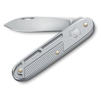 Victorinox Taschenmesser Onefold Alox, 2 Funktionen, Multitool, Große Klinge, Trageclip, Swiss Made, Rostfreier Stahl, Silber Victorinox Taschenmesser Onefold Alox, 2 Funktionen, Multitool, Große Klinge, Trageclip, Swiss Made, Rostfreier Stahl, Silber