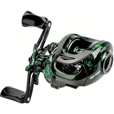 YKLP Angeln Baitcasting-Rolle,Magnetisches Bremssystem für das Angeln in Salzwasser und Süßwasser, Baitcaster Angelrollen Mit 18+1BB Edelstahl Kugellagern YKLP Angeln Baitcasting-Rolle,Magnetisches Bremssystem für das Angeln in Salzwasser und Süßwasser, Baitcaster Angelrollen Mit 18+1BB Edelstahl Kugellagern