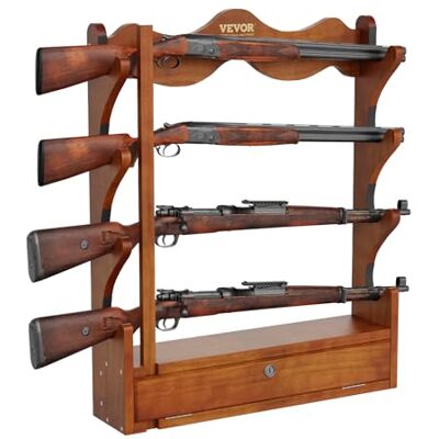 VEVOR Waffenregal zur Waffenaufbewahrung, 4 Gewehre Gewehrhalter Waffentresor-Zubehör für Gewehre & Schrotflinten, Waffenhalter im Waffenschrank, Schrotflinten-Gewehrauflage 60 kg Gewichtskapazität VEVOR Waffenregal zur Waffenaufbewahrung, 4 Gewehre Gewehrhalter Waffentresor-Zubehör für Gewehre & Schrotflinten, Waffenhalter im Waffenschrank, Schrotflinten-Gewehrauflage 60 kg Gewichtskapazität