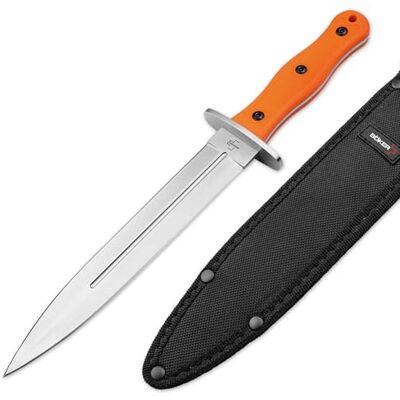 BÖKER PLUS® Boar Dagger Abfangmesser für Rot- & Schwarz-Wild zweischneidiges Jagdmesser feststehend Hirsch- & Saufänger in Speer-Form Fulltang Messer mit 22,9 cm Edelstahl Dolch Klinge BÖKER PLUS® Boar Dagger Abfangmesser für Rot- & Schwarz-Wild zweischneidiges Jagdmesser feststehend Hirsch- & Saufänger in Speer-Form Fulltang Messer mit 22,9 cm Edelstahl Dolch Klinge