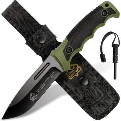 Puma XP Forever Knife Feststehendes Gürtelmesser in Grün 120mm Klinge Aus 440er Stahl (55-57 HRC) Mit robuster Kunststoffscheide Für Outdoor, Survival, Jagd & Camping (Art.Nr.: 7205001) Puma XP Forever Knife Feststehendes Gürtelmesser in Grün 120mm Klinge Aus 440er Stahl (55-57 HRC) Mit robuster Kunststoffscheide Für Outdoor, Survival, Jagd & Camping (Art.Nr.: 7205001)