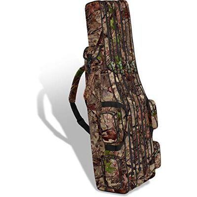 normani Rutentasche Rod Case Angelkoffer Futteral mit 2, 3 oder 4 Ruten-Fächern, Verschiedene Längen wählbar stark wasserabweisender Fishing Rucksack Hunting Camo 4 Innenfächer 170 cm normani Rutentasche Rod Case Angelkoffer Futteral mit 2, 3 oder 4 Ruten-Fächern, Verschiedene Längen wählbar stark wasserabweisender Fishing Rucksack Hunting Camo 4 Innenfächer 170 cm